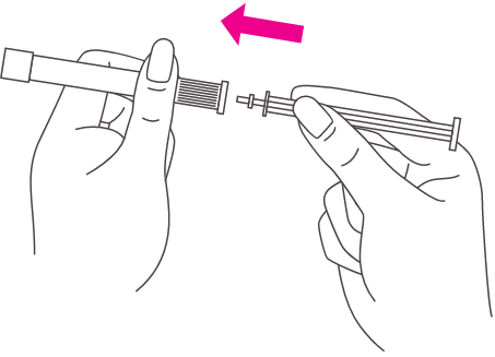 step 1 prep applicator insert plunger rod
